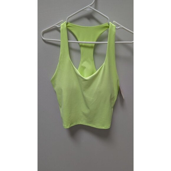 Fabletics Neon Spark Anywhere Built-In Bra Cropped Tank Top - Picture 1 of 2